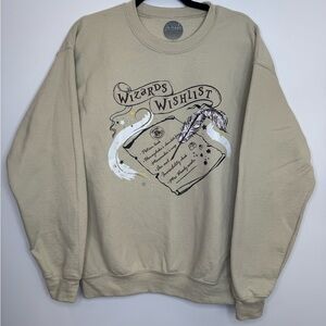 Tamelo Boutique Wizards wishlist Harry Potter crewneck unisex size medium